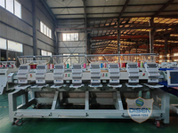 Nouvelle machine à broder informatisée Dahao à 8 têtes pour casquettes, avec moteur et pompe, zone de broderie 400x450mm, pour usage domestique, table de travail personnalisable