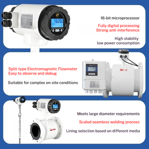 Oem Customized High Accuracy Stainless Steel Dn15-dn300 Liquid Water Smart Electromagnetic <strong>Flow</strong> <strong>Meter</strong> - Product Image 2
