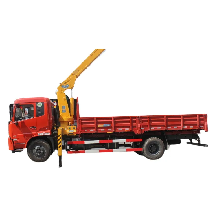 Dongfeng Trucks Loading Diesel Light Mobile 10Ton Towing Truck With Crane