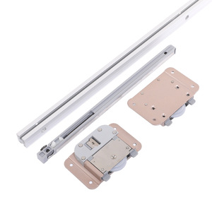 Grooved Surface-Mounted Sliding Door Track YG209 Cold-Rolled Aluminum Alloy Mute Cabinet Door Hardware - Product Image 2