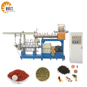 aquatic fish feed production equipment or processing machinery line floating fish food pellet making extruder machine