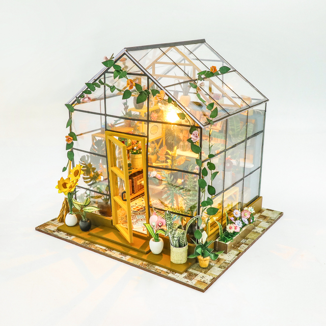 Hongda Hot Products New Arrivals PC2306 Miniature Doll House Diy Miniature Dollhouse Kit Wooden Doll House for Sale