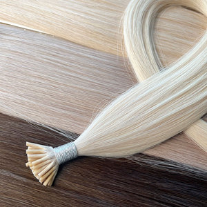 Venta al por mayor de lujo doble dibujado templo indio solo donante I Tip cabello virgen crudo - Product Image 3