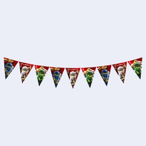 Guirlande de bannière Ninjago Party Love 2,3 m en papier, motifs de dessins animés jetables, pour décoration de fête d'anniversaire - Product Image 1
