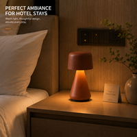 Lampe de table sans fil moderne pour hôtel, lampe de bureau portable à LED rechargeable, commande tactile, lumière chaude à intensité variable 3000K, mini lampe de table