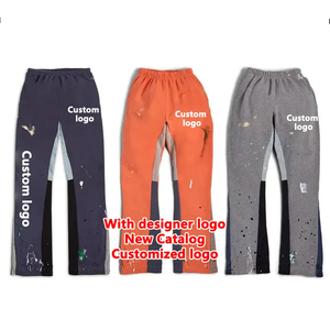 กางเกงขายส่งคุณภาพสูง 300 กรัม กางเกงผู้ชายทรงสปอร์ต ขาเล็ก ปิดขอบเอว กางเกงลำลอง สกรีนโลโก้ได้ กางเกงวอร์ม - Product Image 3