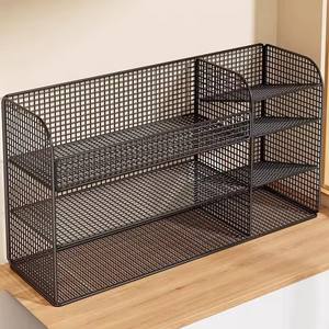 Artesanía hueca de metal Papelería coreana Almacenamiento y arreglo de escritorio - Product Image 1