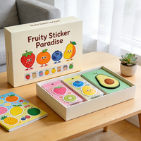 Nouveaux kits d'activités créatives DIY pour enfants : autocollants en carton imprimés UV, couleurs et tailles personnalisées, boîte de stickers colorés – Autocollants adorables animaux et princesses