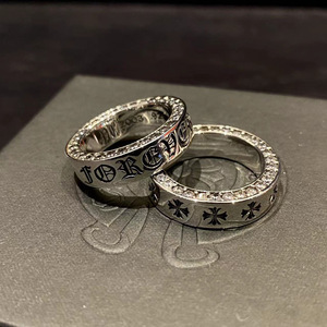Erkekler İçin Trend Yüzük Orta Boy Vintage Çift Yüzük Tayland Gümüşü <span class=keywords><strong>Retro</strong></span> Haç Niş Lüks Solmaz Toptan - Product Image 4