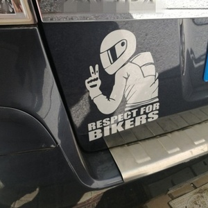 1pc 11x15 CM respeto de pegatina para coche de la motocicleta de 3D pegatinas de vinilo 3D pegatinas y etiquetas - Product Image 6