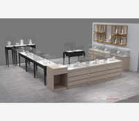Comptoirs de présentation de bijoux modernes avec éclairage LED pour les magasins de détail afin d'exhiber élégamment des bijoux raffinés