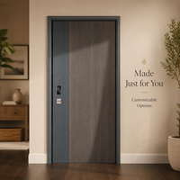Porte d'entrée blindée pour maison de campagne haut de gamme avec serrure anti-effraction, poignée à barre, charnière, marquage CE, anti-effraction de catégorie A