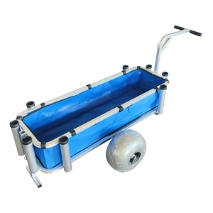 Outdoor <strong>Aluminum</strong> <strong>Fishing</strong> Beach <strong>Cart</strong> Trolley with <strong>2</strong> Balloon Tires Beach <strong>Fishing</strong> <strong>Cart</strong> - Product Image 2