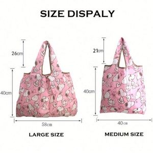 Bolsas de Compras Reutilizables Ecológicas Resistentes, Juego de 2 Bolsas Plegables Medianas y Grandes - Product Image 4