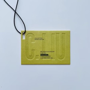 Étiquette suspendue personnalisée givrée de qualité supérieure 2026 avec cordon pour vêtements - Product Image 3