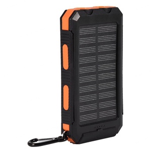 Batterie externe portable 20000 mAh double USB avec lampe LED intégrée, boussole et chargeur solaire rapide universel pour smartphone – Offre spéciale - Product Image 3
