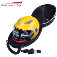 Étui de transport pour casque de moto en EVA durable de haute qualité, avec poche en filet, étanche et antichoc, fermeture éclair, vente en gros à faible MOQ