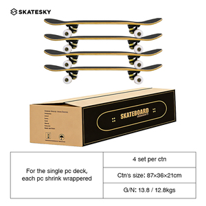 Planche à Roulettes Complète en Bois d'Érable 7 Plis, <span class=keywords><strong>8</strong></span> x 31 Pouces, pour Enfants Débutants - Product Image 6