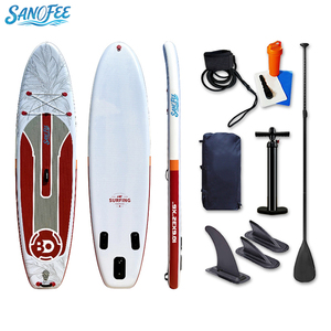 กระดานยืนพายแบบเป่าลมลาย<span class=keywords><strong>ใบ</strong></span>ไม้ ขนาด 10'6" รุ่น Plants Style  วัสดุ PVC หนา 1.2 มม. พร้อมอุปกรณ์เสริม - Product Image 1