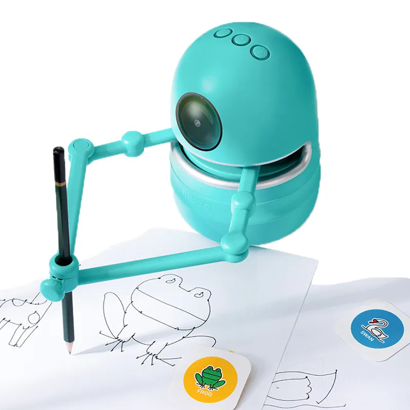 High Quality Science Educational Drawing Robot Teach Painting Magic Robot Learning Smart DIY Doodling Robot Toy