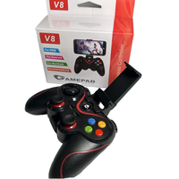 Manette de jeu sans fil intelligente V8 BT, design ergonomique, compatible avec les plateformes mobiles/Android/iOS/PC/TV, connectivité multi-plateformes