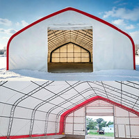 Abri de stockage en PVC de grande taille OEM ODM, Bâtiments en tissu à double treillis, Tentes de stockage industrielles, Hangar de stockage, Tente de garage