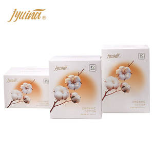 Venta al por Mayor de Fábrica de Toallas Sanitarias 100% Algodón Orgánico Natural Disponibles para Personalización OEM - Product Image 1