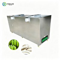 Industriële groene plantain-schilmachine, automatische bananenschil verwijderingsapparatuur voor fruitverwerking