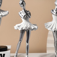 Figurine en résine de danseuse nordique, peinte à la main, ornement irrégulier, décoration intérieure, décoration de chambre féminine, cadeau d'anniversaire