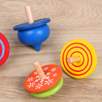 Toupie colorée en gros, jouet classique Montessori, toupie magique, jouet éducatif, cadeau d'anniversaire, jouet en bois