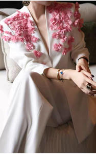 Completo completo da ufficio moda donna giacca a gamba larga disponibile in taglie <span class=keywords><strong>S</strong></span> - Product Image 4