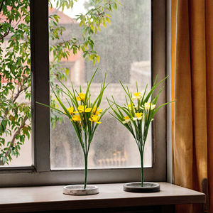 Foglie <span class=keywords><strong>di</strong></span> Riso e Grano Artificiali <span class=keywords><strong>di</strong></span> Alta Qualità, Fiori <span class=keywords><strong>di</strong></span> <span class=keywords><strong>Narciso</strong></span> Simulati, Vegetazione Artificiale Ecologica e Durevole per Laurea e Capodanno - Product Image 4