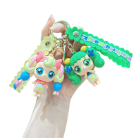 Nuevo Llavero de Coche con Muñeca, Bonito Colgante de PVC de Dibujos Animados para Mochila, Llavero de Anime Coreano Catch Teenieping