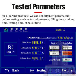 Instrumento Eletrônico de Teste de Vácuo com Tela Touch Colorida de 7 Polegadas, Proteção IPX, Testador de Vazamento à Prova d'Água - Product Image 4