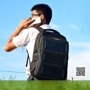 Sac à dos solaire BSCI / Panneau solaire 7 watts et batterie de charge 10 mAh / Sac à dos chargeur de téléphone pour femmes - Product Image 3