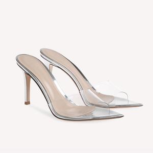 2025 Summer Collection Guangdong Huizhou European American Fashion High Top <b>Open</b> Toe Thin Heel Pointed Outdoor Slip-On Height - Product Image 6