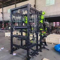 Long Glory Commercial Multi Trainer Smith Machine Bodybuilding Fitness Power Rack Multi Function Station Gym Machine Tout-en-un
