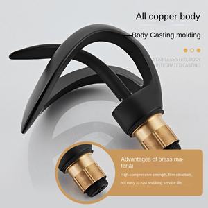 <span class=keywords><strong>Grifo</strong></span> de <span class=keywords><strong>lavabo</strong></span> de lujo, <span class=keywords><strong>grifo</strong></span> mezclador de <span class=keywords><strong>cascada</strong></span> para baño, <span class=keywords><strong>grifo</strong></span> mezclador de fregadero de agua fría y caliente montado en Cubierta de latón - Product Image 3