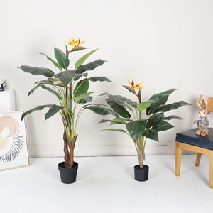 Plante artificielle Oiseau de paradis Dream Castle, grande décoration intérieure pour salon, entrée, hôtel, exposition - Product Image 1