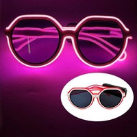 Lunettes ovales lumineuses à LED blanches pour bar/KTV/discothèque, accessoires de spectacle JL 9012