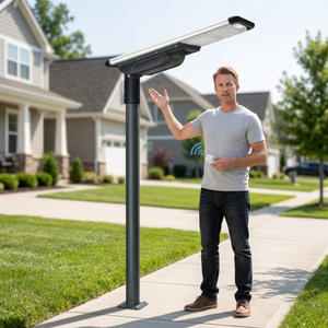 Lámpara Solar LED para Exteriores de 40W, IP66 Impermeable, Batería LiFePO4, Control Inteligente, Farola - Product Image 3