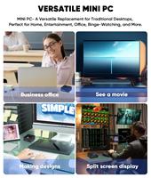 Mini PC DLL600B G3 Intel N100 Win11 3,9 GHz DDR4 RAM 64GB 4K Dual HD Display USB3.2 WiFi 5 BT5.2 Ethernet para oficina y negocios