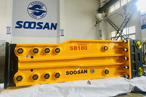 Disjoncteur hydraulique de type supérieur SOOSAN S180 avec caractéristiques standard incluses garantie d'un mois - Product Image 2