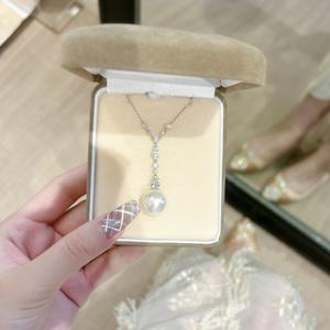 สร้อยคอจี้รูปไข่ประดับมุกแท้สไตล์ฝรั่งเศสย้อนยุค รุ่น Monet Garden S925 เงินแท้ ดีไซน์หวานละมุน สายคล้องคอแฟชั่น - Product Image 2