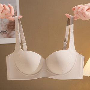 Sujetador de una pieza con copas pequeñas para mujer, push-up, ajustable, antideslizante, para sujetar el busto - Product Image 1