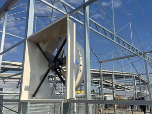Galvanized Cone Exhaust Fan with Ball Bearing Electric <b>Motor</b> High Efficiency 48'' Circulation Fan for Greenhouse - Product Image 3