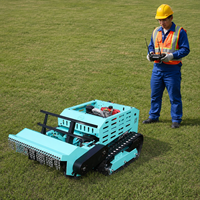 Tondeuse robotisée diesel la plus vendue, certifiée CE EPA, tout-terrain, avec lame à fléaux télécommandée et accessoire lame à neige