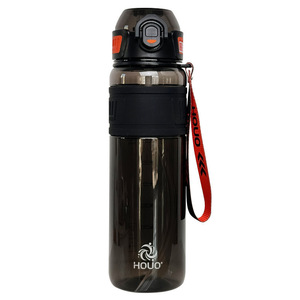 Boissons en plastique sans BPA de 750ml avec paille <span class=keywords><strong>Bouteille</strong></span> portable durable pour l'hydratation sur le pouce Intérieur doublé - Product Image 6