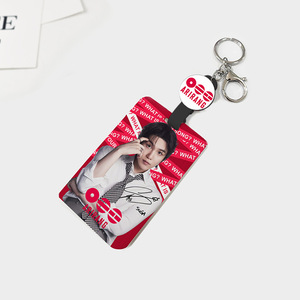 Portachiavi con cordino estensibile e porta card fotografica KPOP Taehyung Jungkook Jimin <span class=keywords><strong>Suga</strong></span> What Is Your Love Print Jin RM J-Hope - Product Image 4