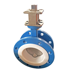 วาล์วผีเสื้อแบบเวเฟอร์ซีลนุ่ม ขนาด 2-24 นิ้ว พร้อมหน้าแปลนสแตนเลส WCB และตัวควบคุมแรงดันแบบนิวเมติก - Product Image 2